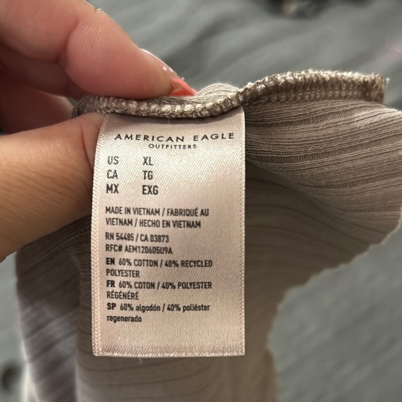 American Eagle Outfitters Ribbed Crop Tank Top - Picture 5 of 5